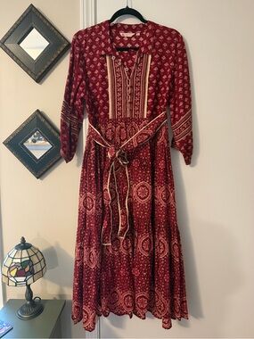 Jaipur Morni Wine Kalyana Dress
